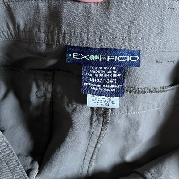 ExOfficio Nylon Outdoor Hiking Lightweight Pockets Pants - Men's Size 32*31 - Picture 4 of 6